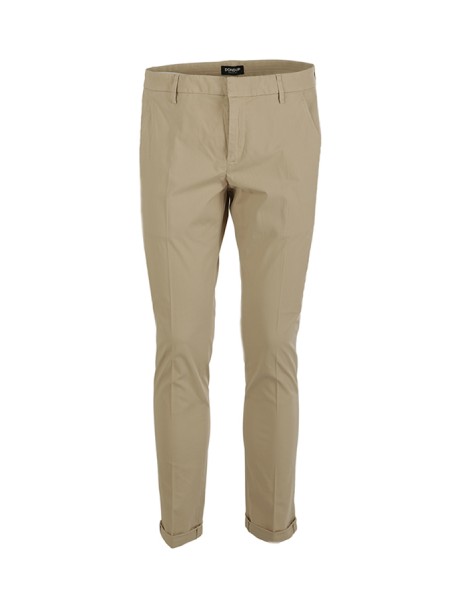 Gaubert Silm DONDUP trousers in beige gabardine