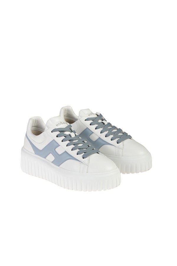 Hogan H-Stripes Sneakers White/Light Blue