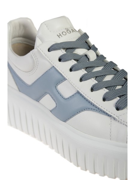 Hogan H-Stripes Sneakers White/Light Blue