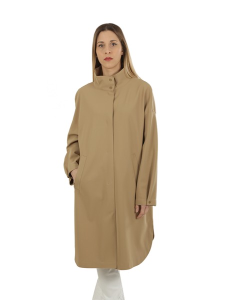 Sand HERNO turtleneck coat