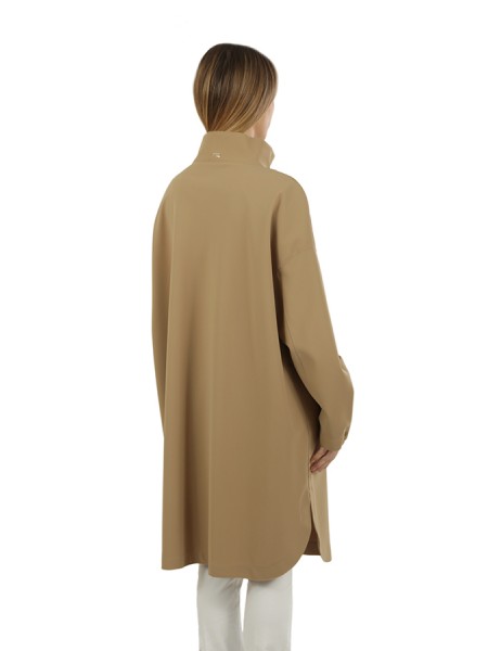 Sand HERNO turtleneck coat