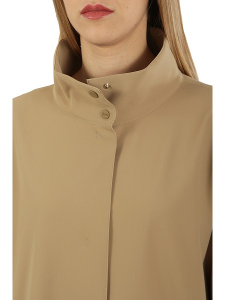 Sand HERNO turtleneck coat