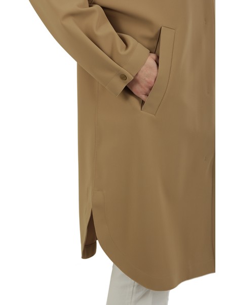 Sand HERNO turtleneck coat