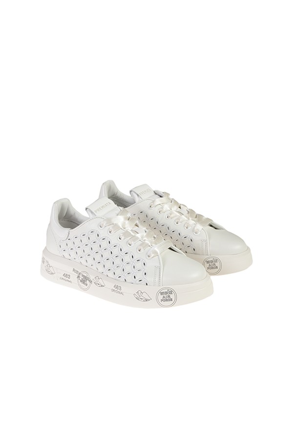 Premiata Belle White Sneakers