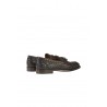 Dark Brown DOUCAL'S Braided Moccasin