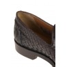 Dark Brown DOUCAL'S Braided Moccasin