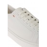 Santoni tumbled leather sneakers White