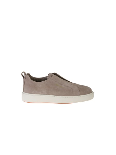 Taupe Suede Slip-on SANTONI Sneakers