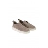 Sneakers Santoni Slip-on in Suede Tortora