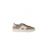 Santoni Beige/White Suede Sneakers