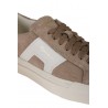 Santoni Beige/White Suede Sneakers