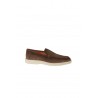 Mocassino Santoni in Suede Marrone