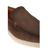 Mocassino Santoni in Suede Marrone