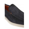 Mocassino Santoni in Suede Blu