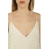 Cream Embroidered SEMICOUTURE Top