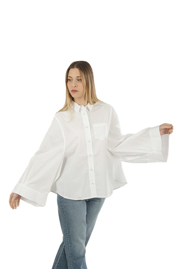 White ROBERTO COLLINA Wide Sleeve Shirt