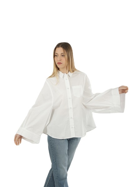 White ROBERTO COLLINA Wide Sleeve Shirt