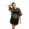 Roberto Collina T-shirt in Black 3D Lace Knit