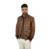 Brown leather VOLFAGLI jacket