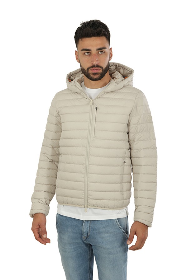 Animal Free Cael SAVE THE DUCK Hooded Down Jacket Rainy Beige