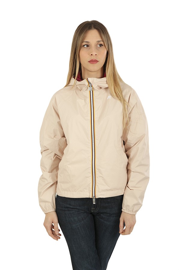 k-way Laurette Plus.2 Double Pink Gardenia Red Jacket