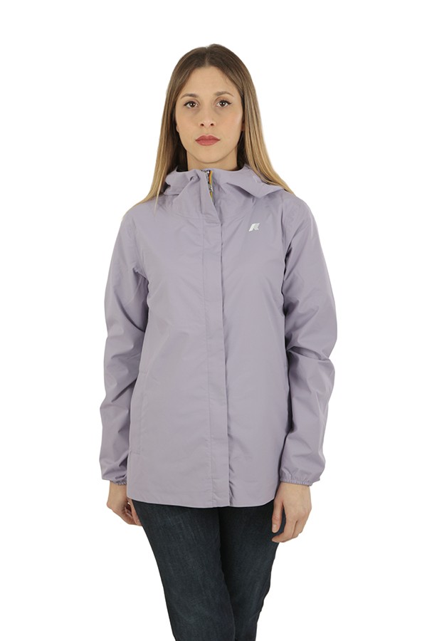 Marguerite Strech Dot Violet Wisteria k-way Jacket