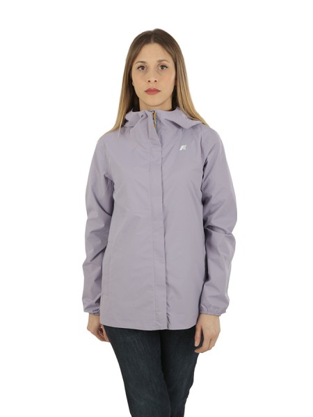 Marguerite Strech Dot Violet Wisteria k-way Jacket