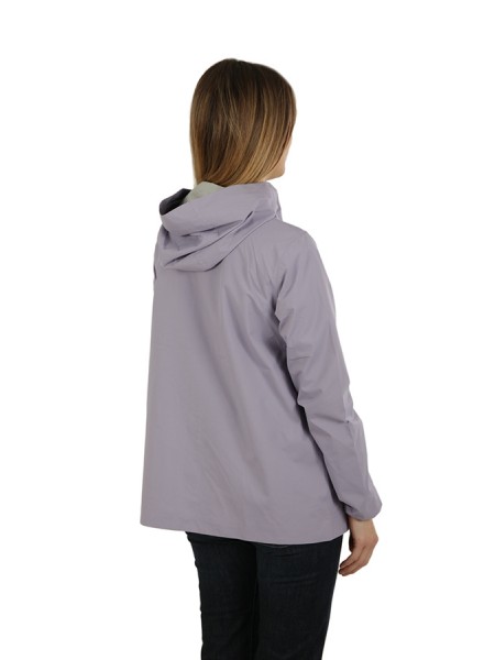 Marguerite Strech Dot Violet Wisteria k-way Jacket