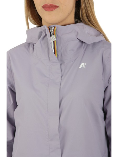 Marguerite Strech Dot Violet Wisteria k-way Jacket