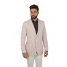 Single-breasted CIRCOLO jacket in pink piqué