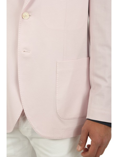 Single-breasted CIRCOLO jacket in pink piqué