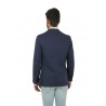 Single-breasted CIRCOLO jacket in light blue piqué