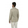 Double-breasted CIRCOLO jacket in natural jersey