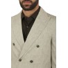 Double-breasted CIRCOLO jacket in natural jersey