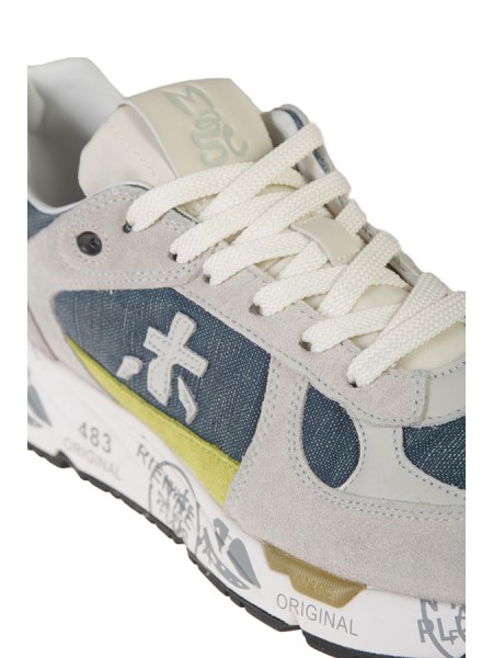 Premiata Mase 6623 Grey/Blue Denim Sneakers