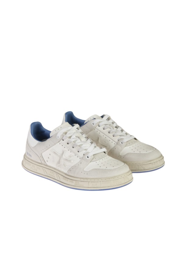 Premiata Quinn 6686 White/Blue Sneakers