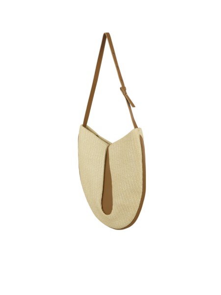 Themoirè Tike Bag in Shell/Caramell Straw