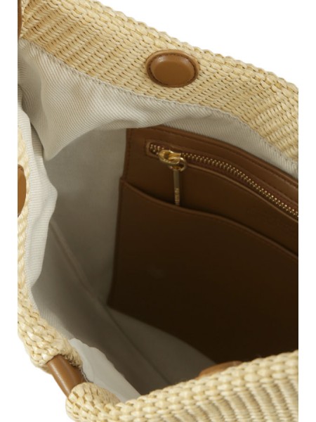 Themoirè Tike Bag in Shell/Caramell Straw