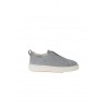 Slip-on sneaker SANTONI in Light Blue Suede