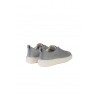 Slip-on sneaker SANTONI in Light Blue Suede