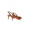 Santoni Sibille Slingback in Brown Leather