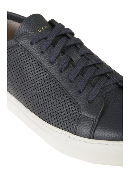 Henderson Baracco sneaker in blue perforated leather