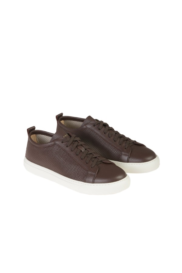 Henderson Baracco Sneaker in Brown Leather