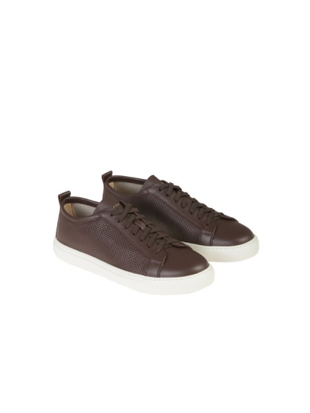 Henderson Baracco Sneaker in Brown Leather