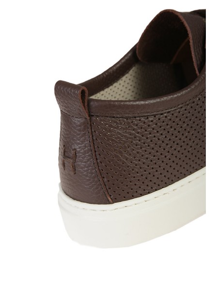 Henderson Baracco Sneaker in Brown Leather