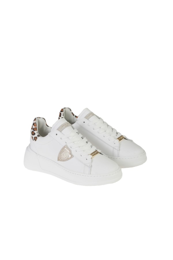 Philippe Model Tres Temple White/Animal Sneaker