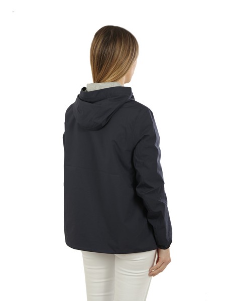 Marguerite Strech Poly Jersey Blue k-way Jacket