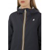 Marguerite Strech Poly Jersey Blue k-way Jacket