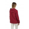 Marguerite Strech Poly Jersey Red k-way Jacket