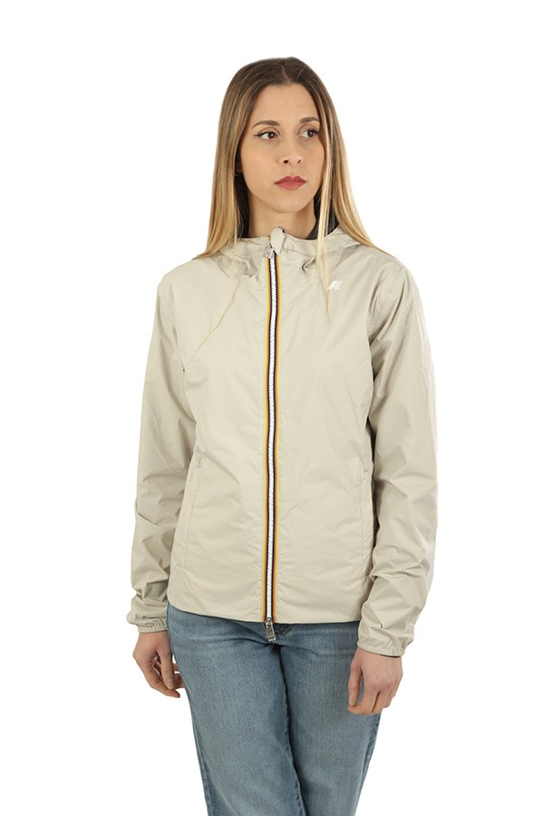 k-way Lily Double Beige/Blue Jacket